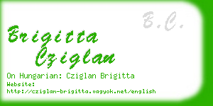 brigitta cziglan business card